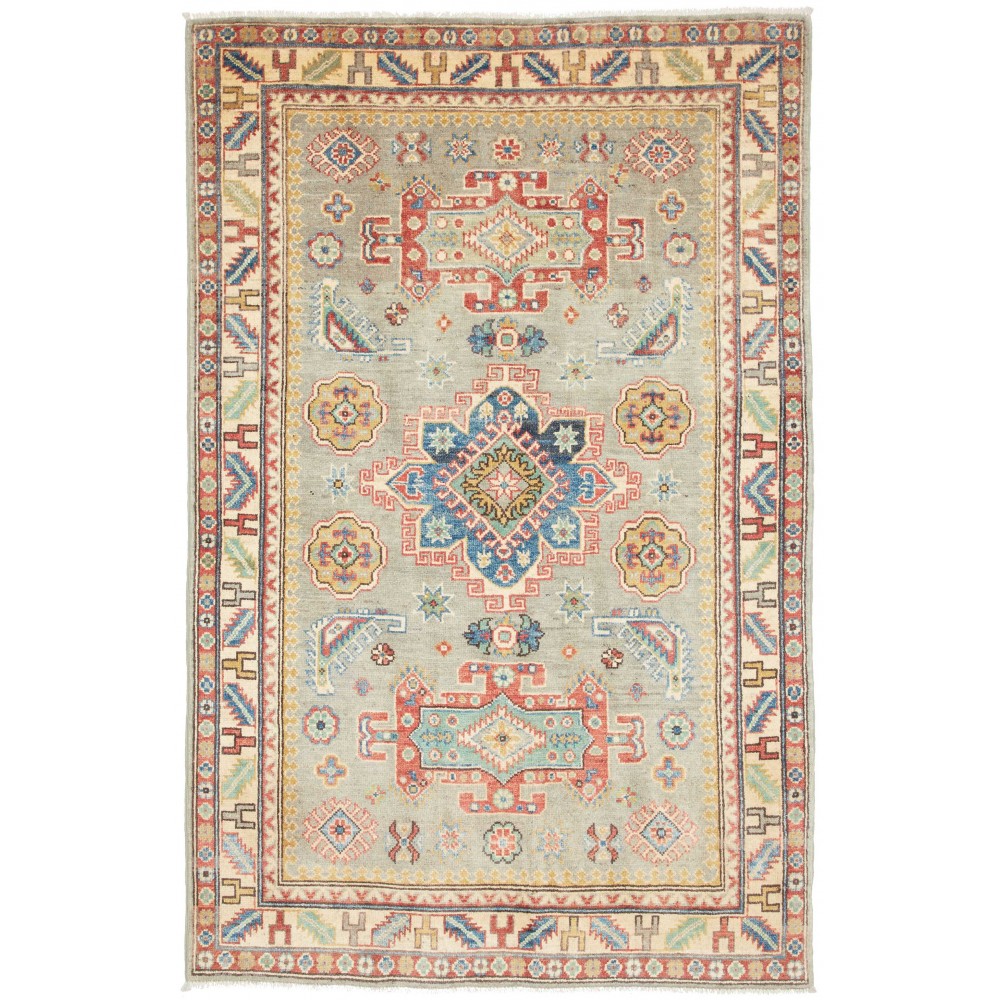 Tappeto Kazak Afghanistan marrone beige 118x185