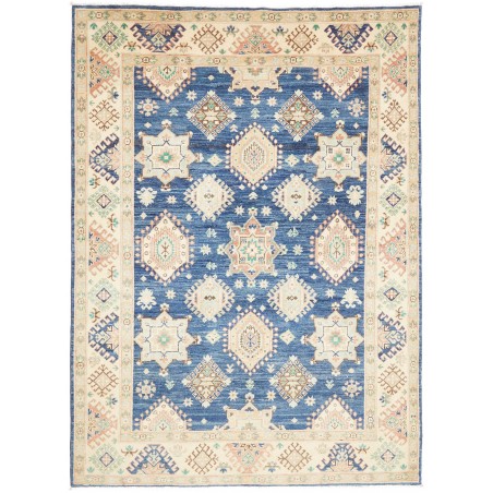 Tappeto Kazak Afghanistan bianco azzurro 173x240