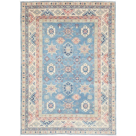 Tappeto Kazak Afghanistan beige azzurro 172x242