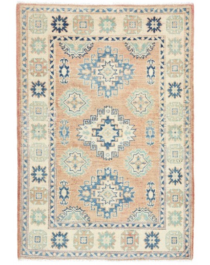 Tappeto Kazak Afghanistan beige giallo 82x123