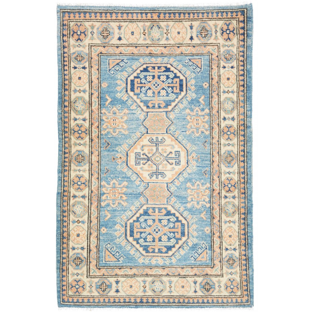 Tappeto Kazak Afghanistan beige giallo 79x126