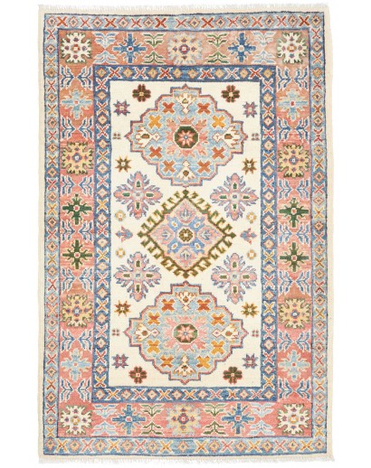 Tappeto Kazak Afghanistan bianco marrone 78x124
