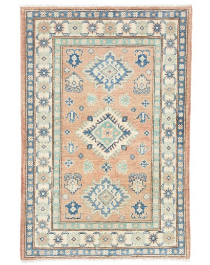 Tappeto Kazak Afghanistan beige grigio 82x123