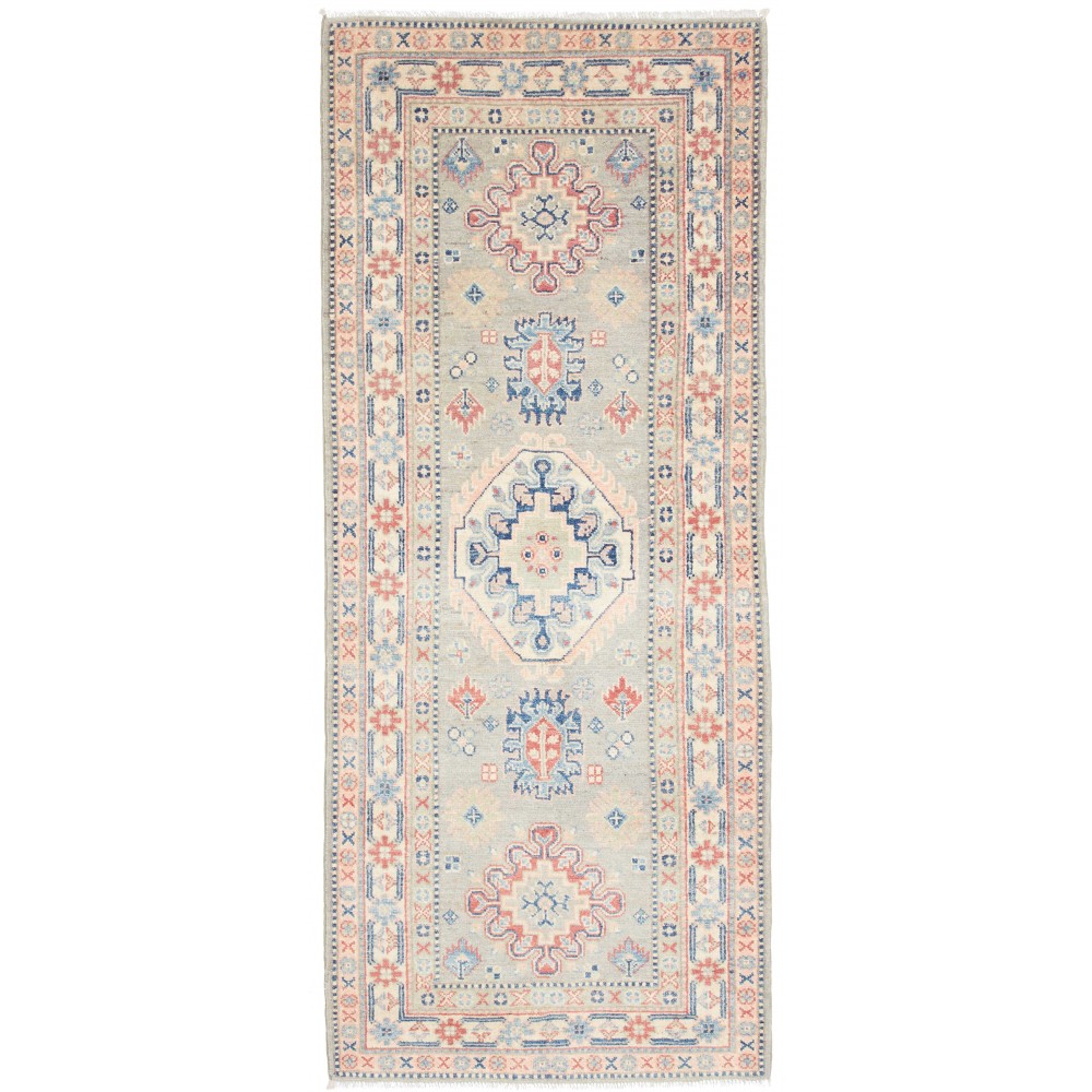 Tappeto Kazak Afghanistan beige bianco 83x200
