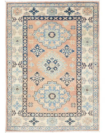 Tappeto Kazak Afghanistan beige grigio 85x121