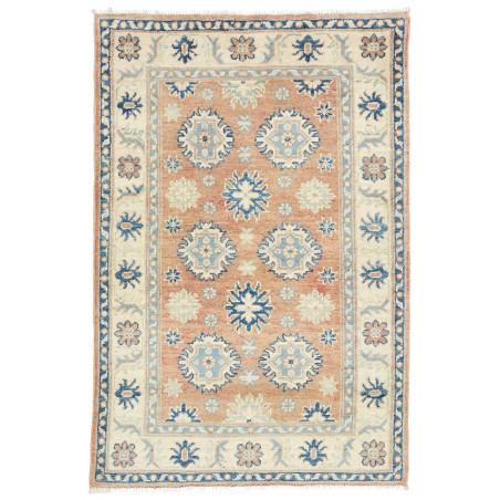Tappeto Kazak Afghanistan beige azzurro 80x120