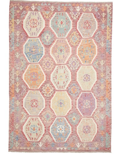 Tappeto Kilim Afghanistan beige marrone 201x290