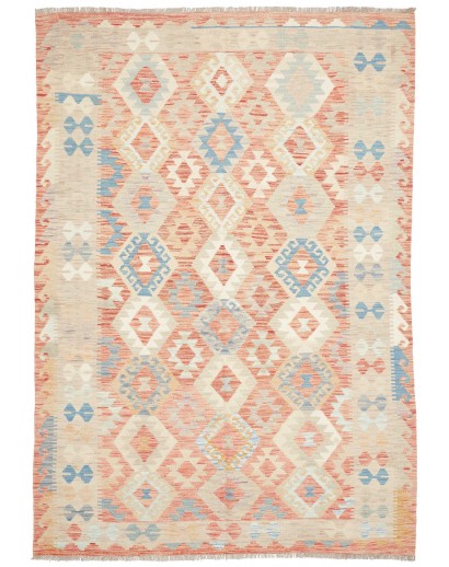Tappeto Kilim Afghanistan giallo rosso 173x249