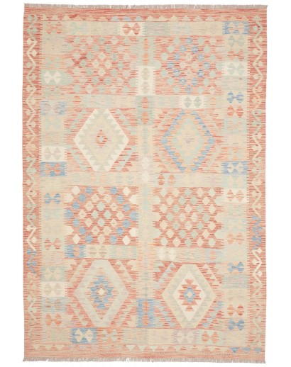 Tappeto Kilim Afghanistan beige rosso 171x250