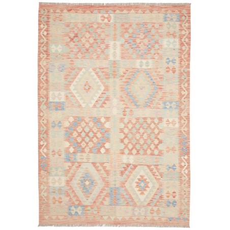 Tappeto Kilim Afghanistan beige rosso 171x250