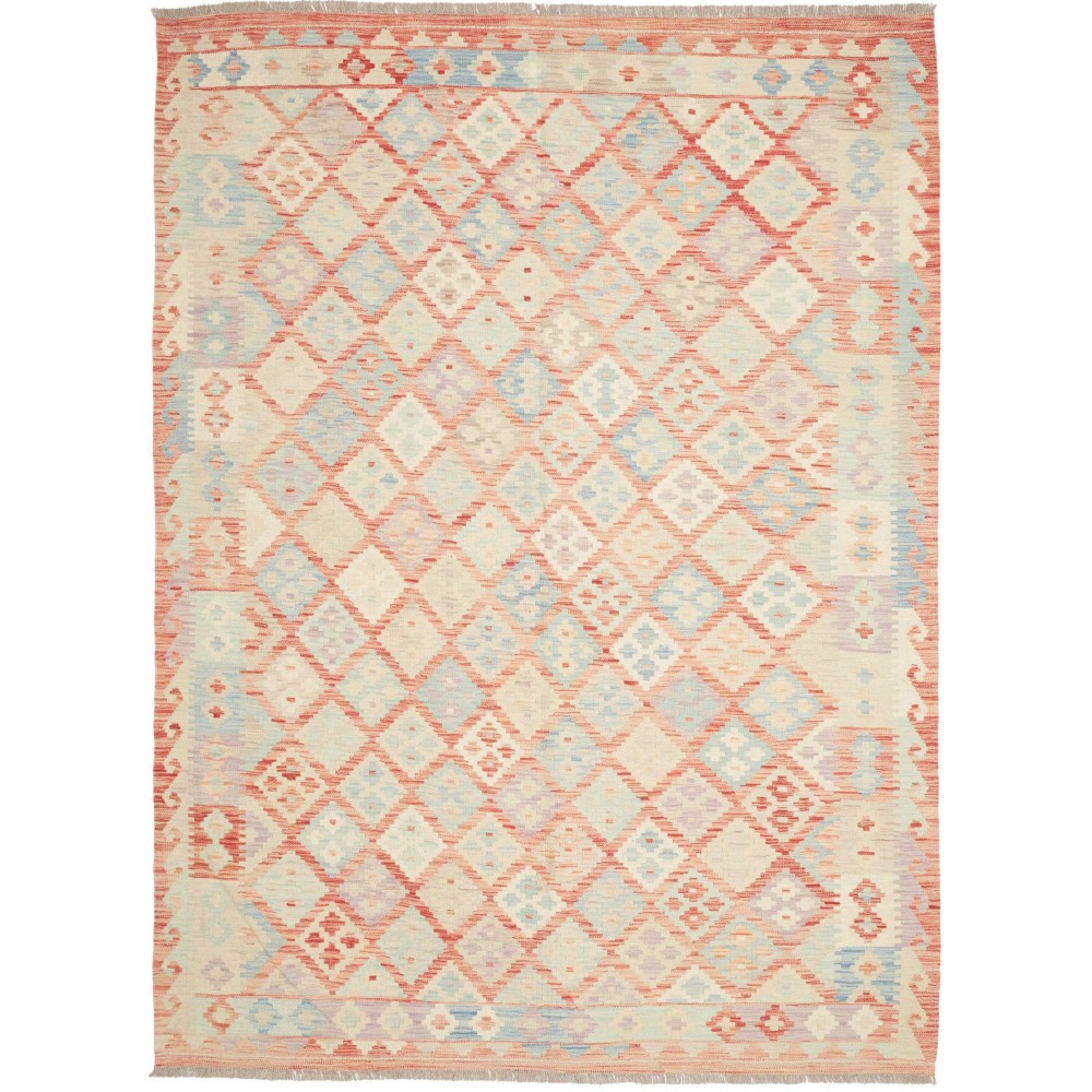 Tappeto Kilim Afghanistan giallo arancione 183x246