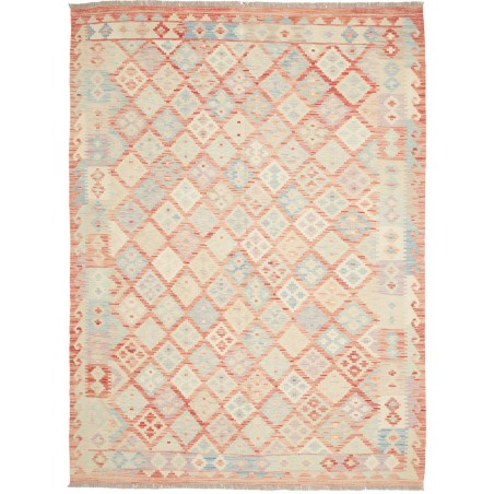 Tappeto Kilim Afghanistan giallo arancione 183x246