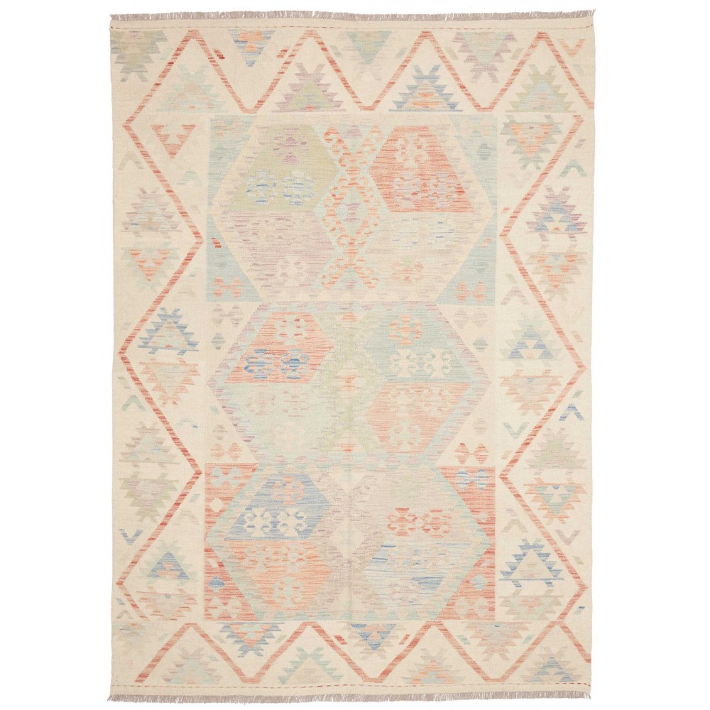 Tappeto Kilim Afghanistan bianco 177x246