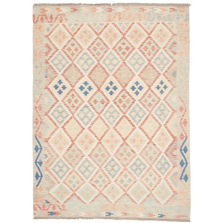 Tappeto Kilim Afghanistan giallo marrone 150x202