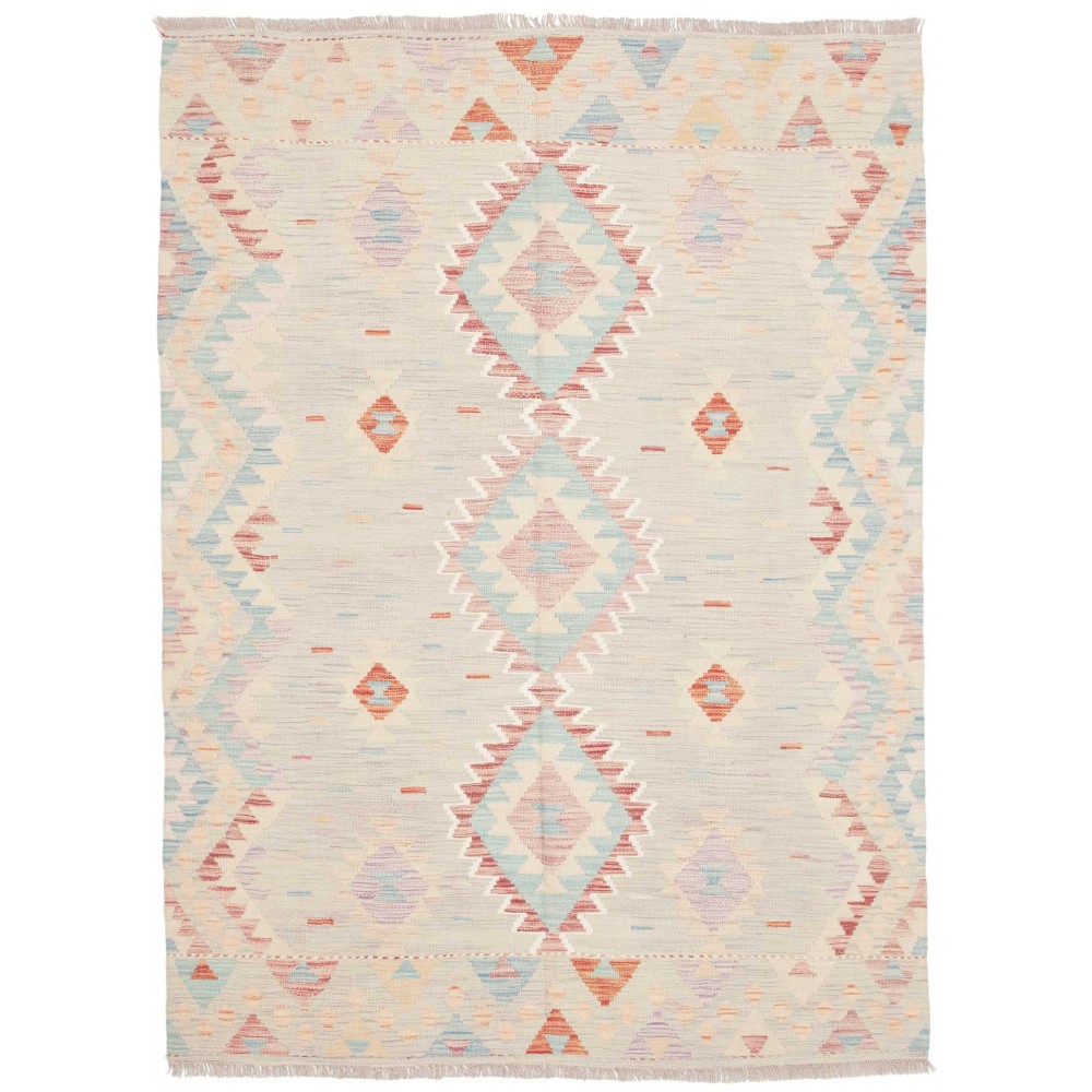 Tappeto Kilim Afghanistan bianco 142x198