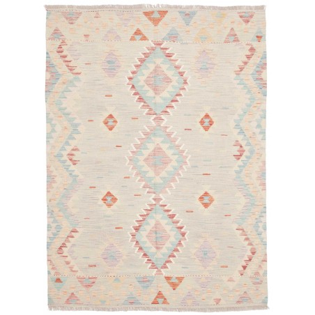 Tappeto Kilim Afghanistan bianco 142x198