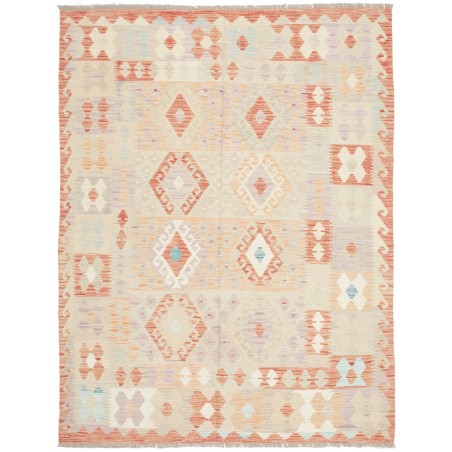 Tappeto Kilim Afghanistan giallo rosso 149x195