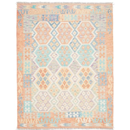 Tappeto Kilim Afghanistan bianco beige 154x203