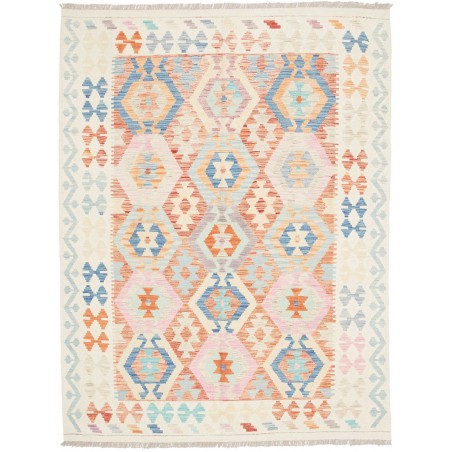 Tappeto Kilim Afghanistan bianco 154x200