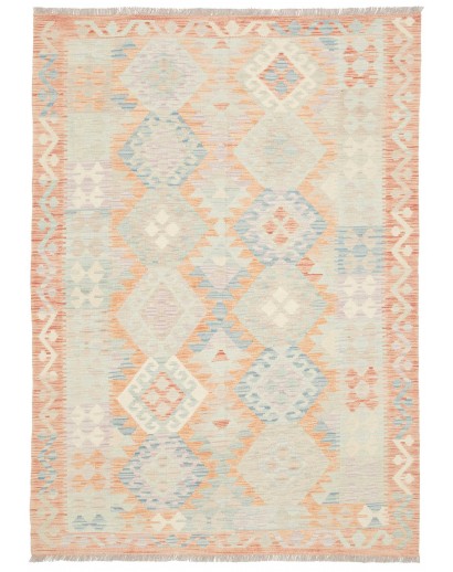Tappeto Kilim Afghanistan bianco 144x204