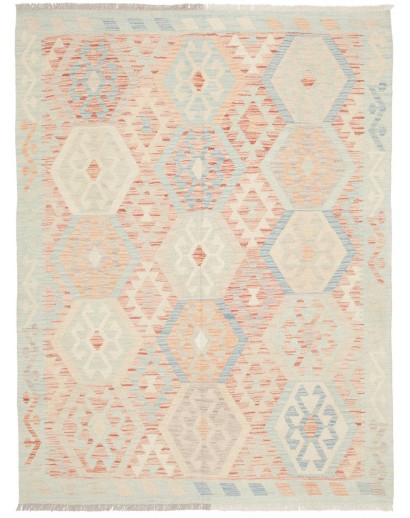 Tappeto Kilim Afghanistan bianco 152x200