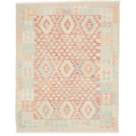 Tappeto Kilim Afghanistan bianco marrone 154x192