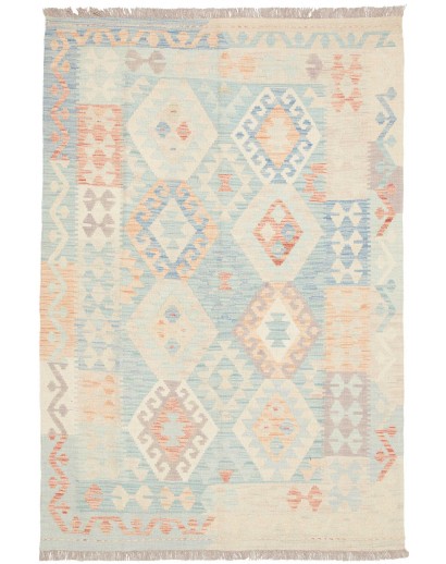 Tappeto Kilim Afghanistan bianco 125x183