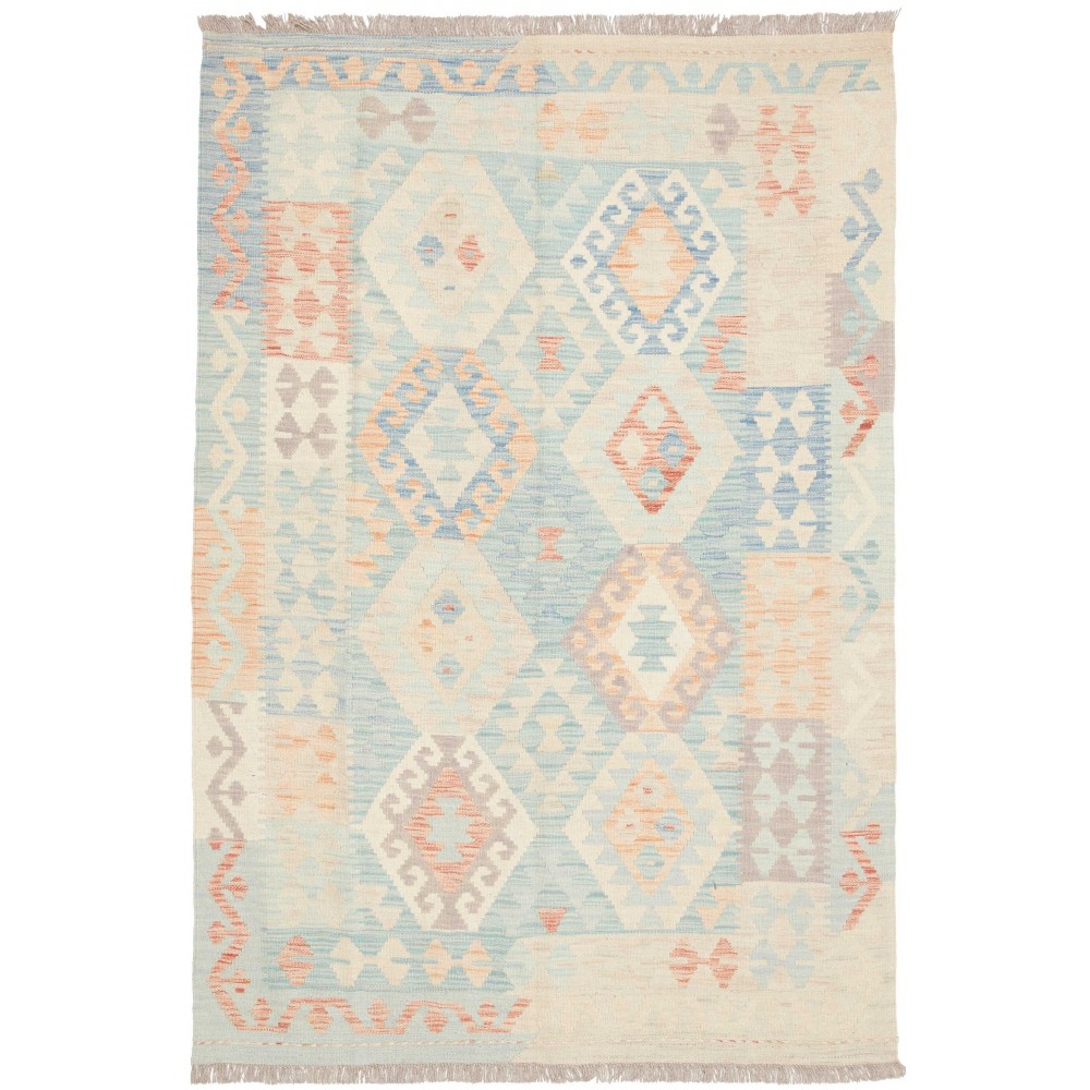 Tappeto Kilim Afghanistan bianco 125x183