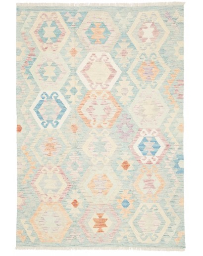 Tappeto Kilim Afghanistan bianco 124x177