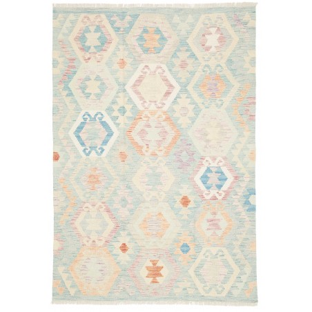 Tappeto Kilim Afghanistan bianco 124x177