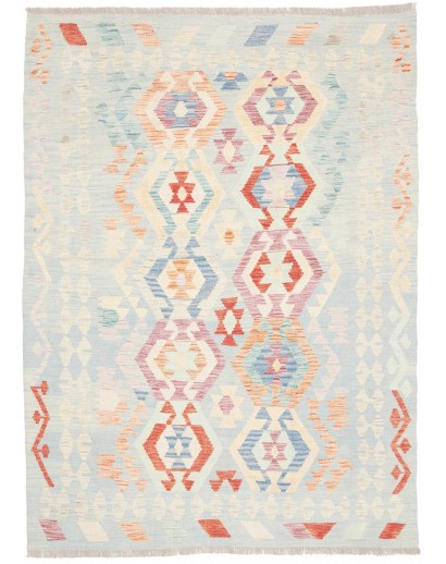 Tappeto Kilim Afghanistan bianco 127x174