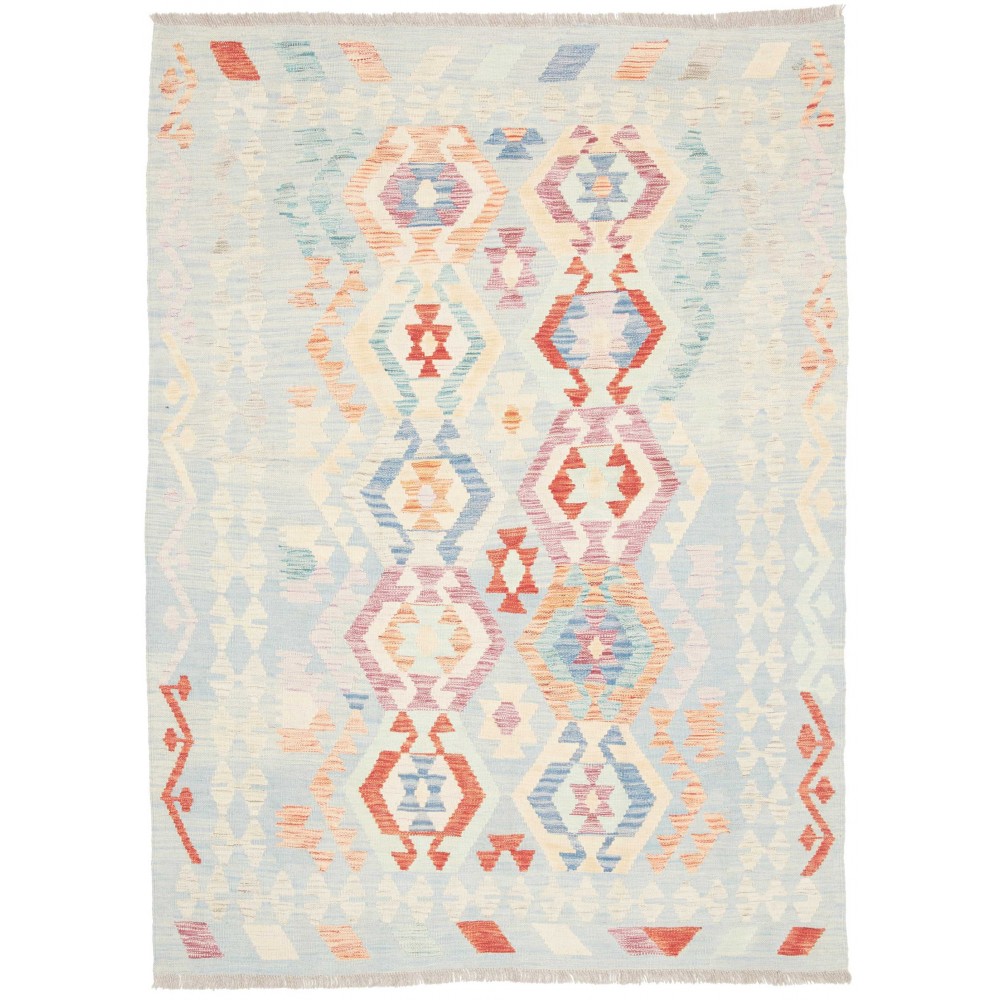 Tappeto Kilim Afghanistan bianco 127x174