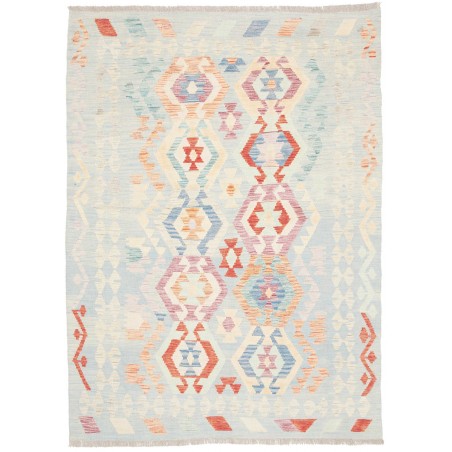 Tappeto Kilim Afghanistan bianco 127x174