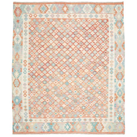 Tappeto Kilim Afghanistan bianco arancione 250x296
