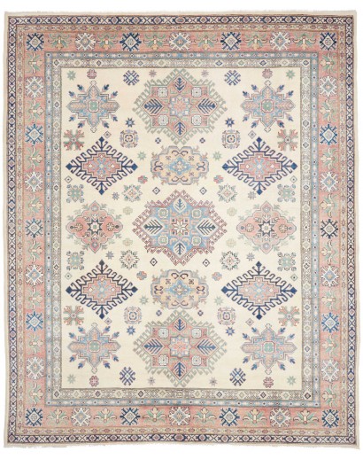 Tappeto Kazak Afghanistan beige bianco 244x303