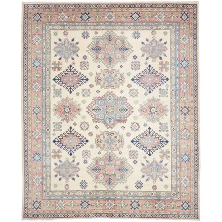 Tappeto Kazak Afghanistan beige bianco 244x303