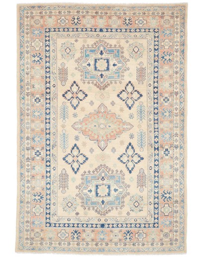 Tappeto Kazak Afghanistan bianco giallo 169x255