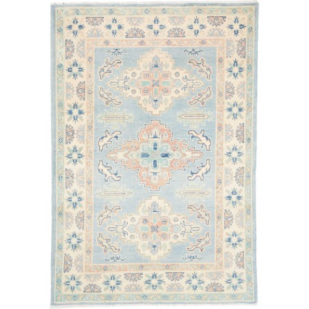 Tappeto Kazak Afghanistan bianco grigio 101x150