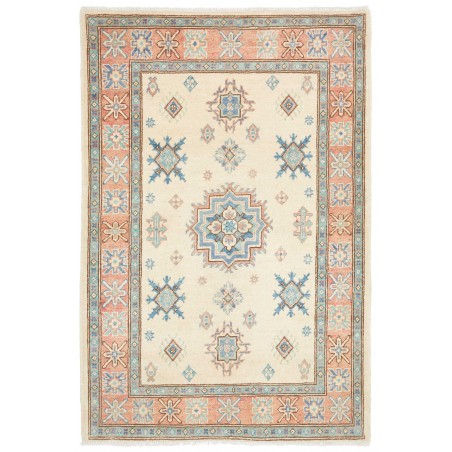 Tappeto Kazak Afghanistan bianco azzurro 105x160