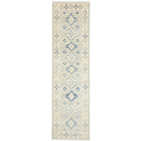 Tappeto Kazak Afghanistan bianco 78x291