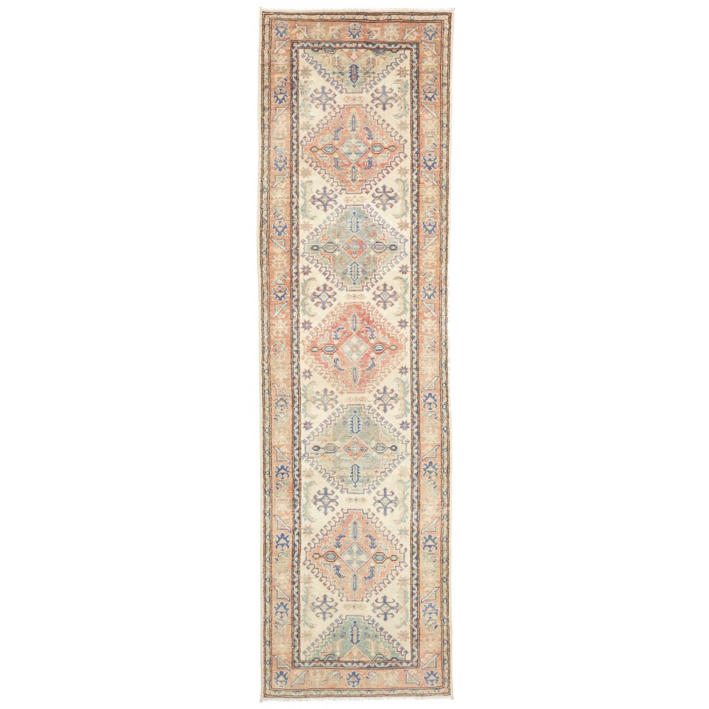 Tappeto Kazak Afghanistan beige giallo 82x296