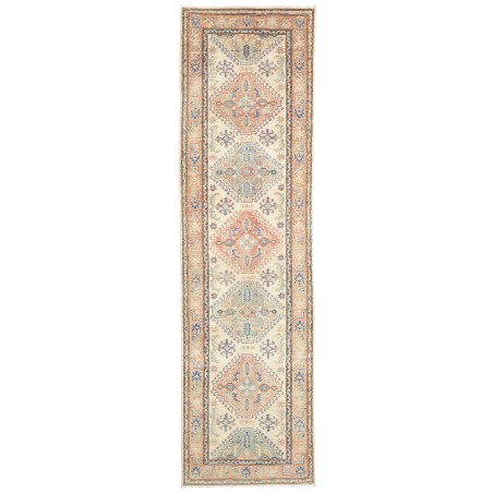 Tappeto Kazak Afghanistan beige giallo 82x296