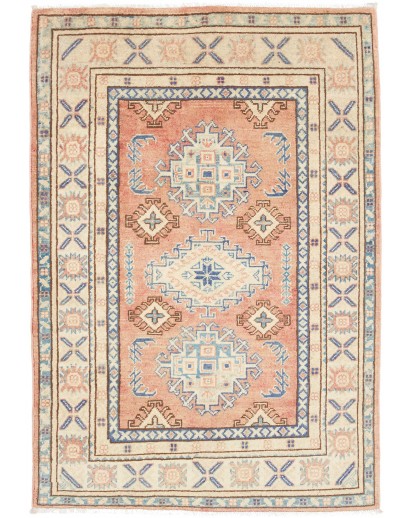 Tappeto Kazak Afghanistan beige marrone 100x147