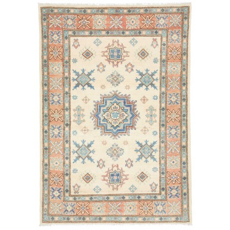 Tappeto Kazak Afghanistan bianco grigio 100x144