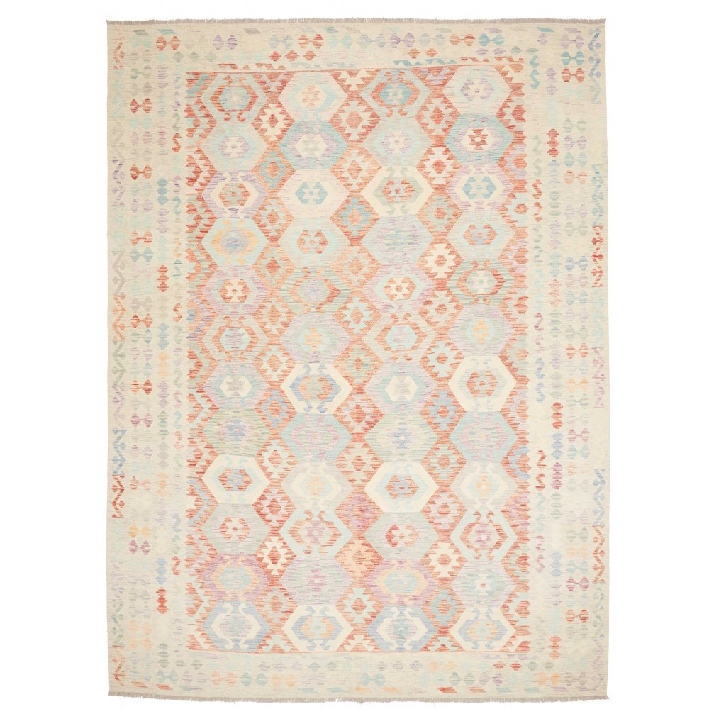 Tappeto Kilim Afghanistan bianco 257x345
