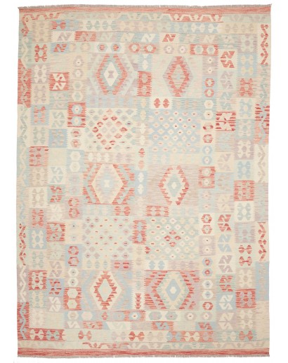 Tappeto Kilim Afghanistan bianco 248x350