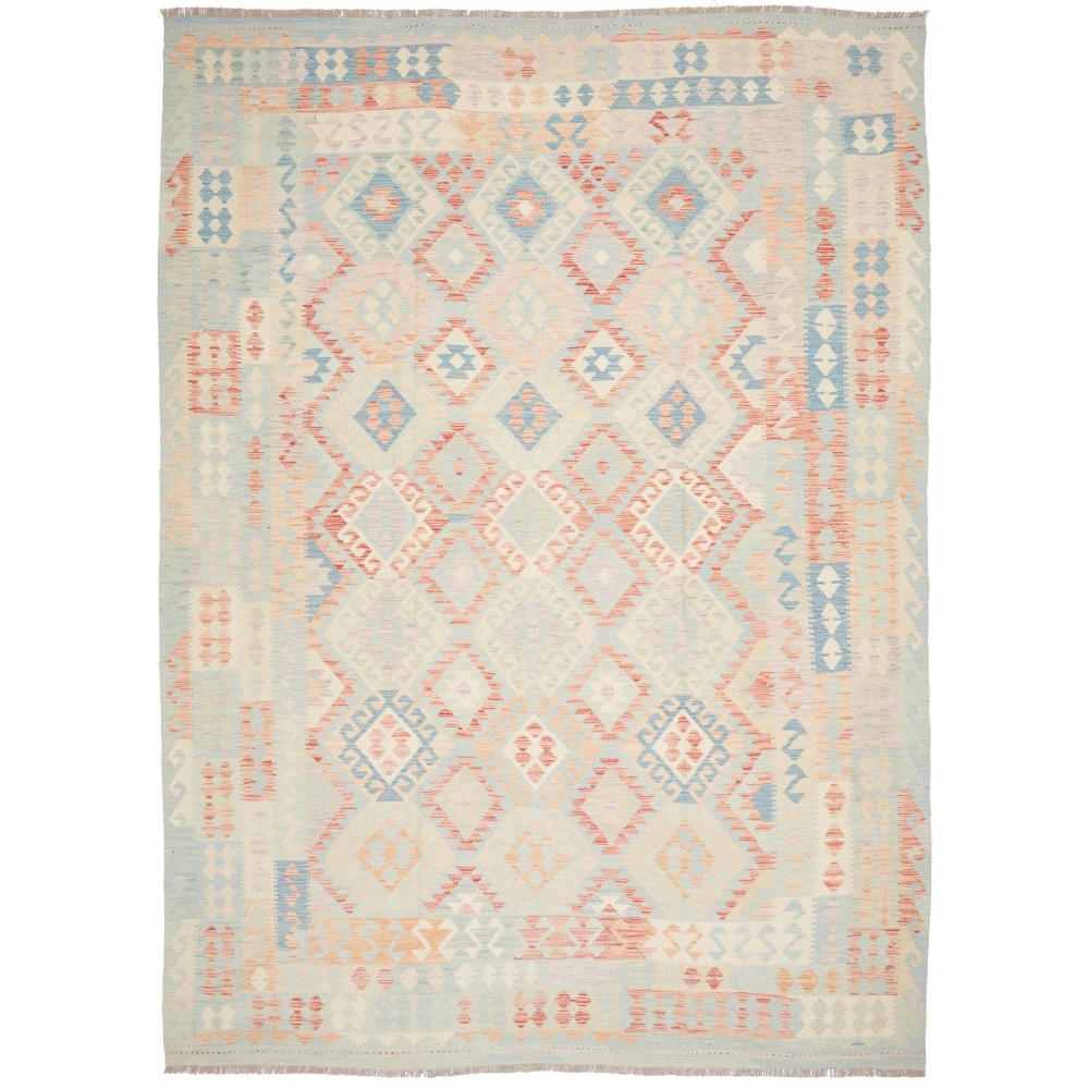 Tappeto Kilim Afghanistan bianco 250x343