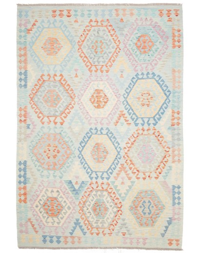 Tappeto Kilim Afghanistan bianco 205x295