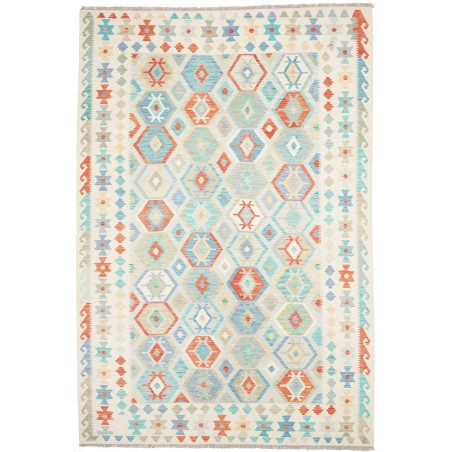 Tappeto Kilim Afghanistan bianco 198x297