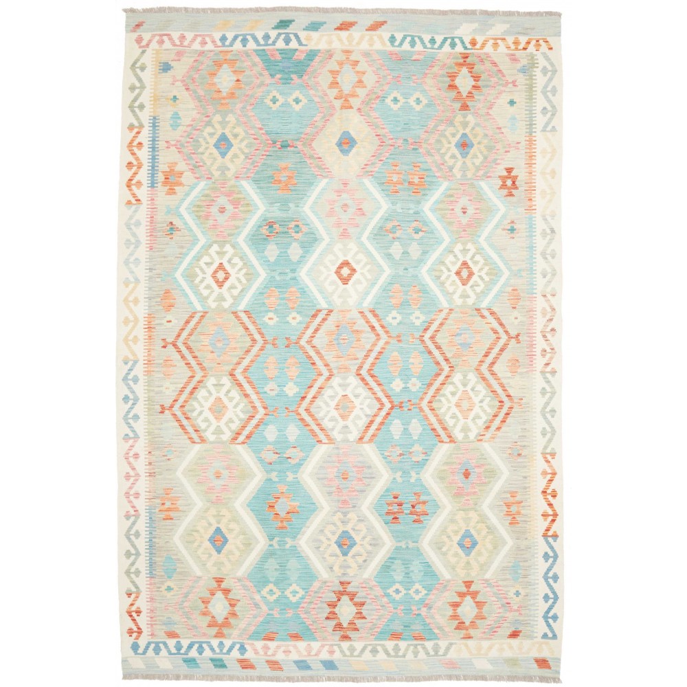 Tappeto Kilim Afghanistan bianco 204x298